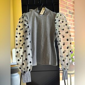 CBR Gray Ribbed Sweater